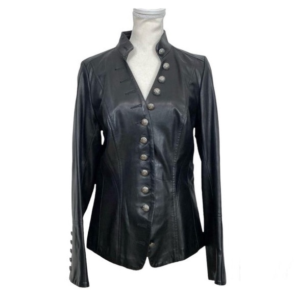 Authentic vintage 90s Danier Leather women’s fitted jacket - Picture 1 of 10